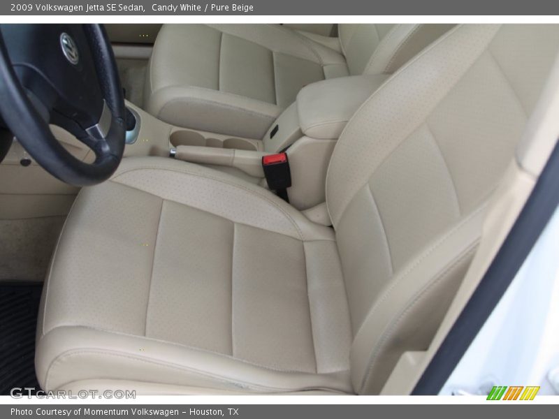 Candy White / Pure Beige 2009 Volkswagen Jetta SE Sedan