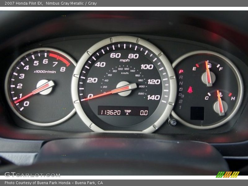 Nimbus Gray Metallic / Gray 2007 Honda Pilot EX