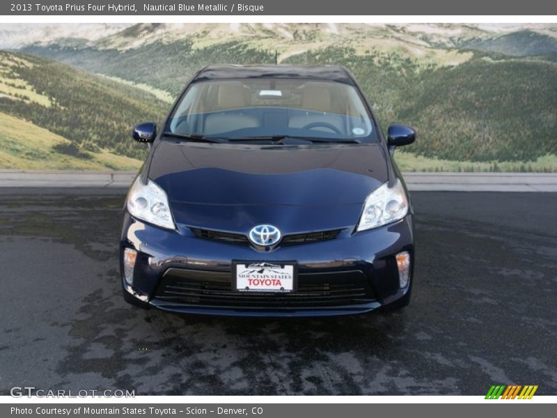 Nautical Blue Metallic / Bisque 2013 Toyota Prius Four Hybrid