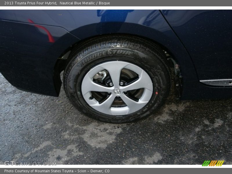 Nautical Blue Metallic / Bisque 2013 Toyota Prius Four Hybrid