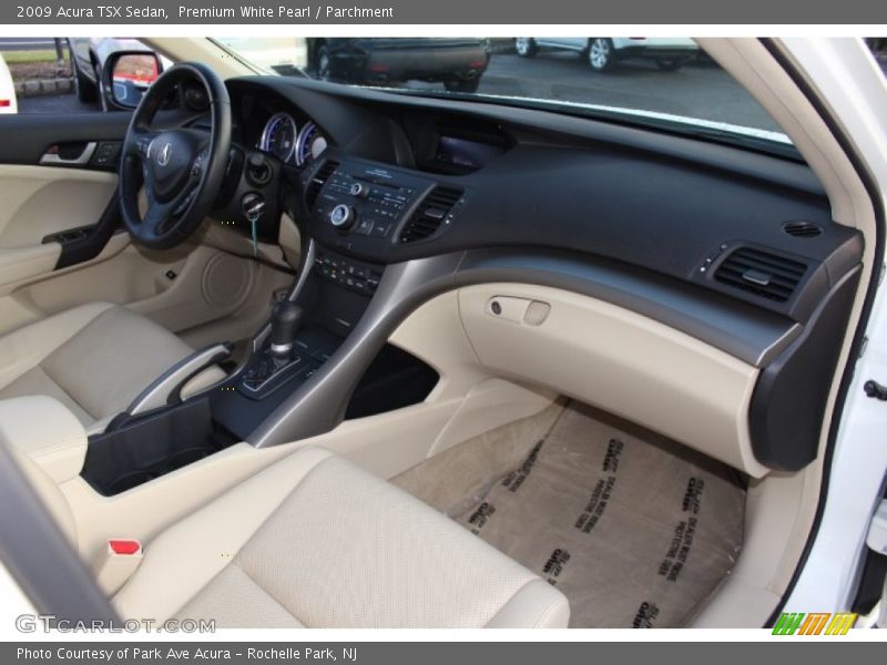 Premium White Pearl / Parchment 2009 Acura TSX Sedan