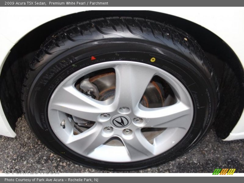 Premium White Pearl / Parchment 2009 Acura TSX Sedan