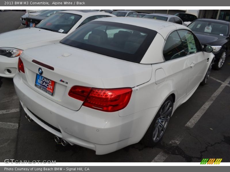 Alpine White / Black 2013 BMW M3 Convertible
