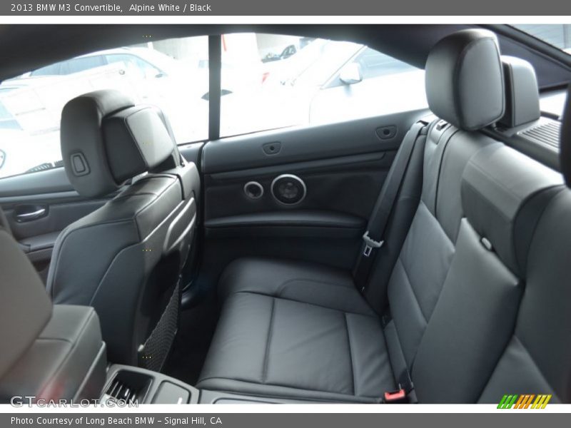 Rear Seat of 2013 M3 Convertible