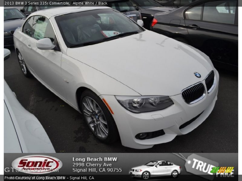 Alpine White / Black 2013 BMW 3 Series 335i Convertible