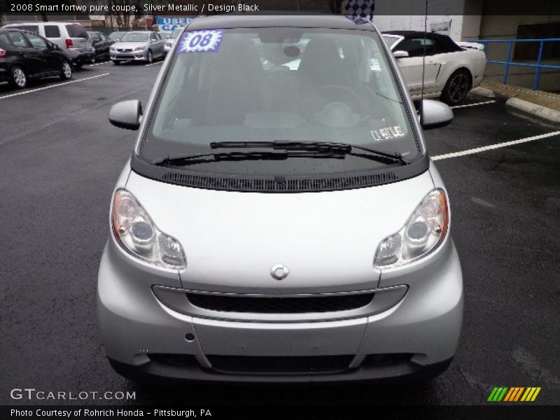 Silver Metallic / Design Black 2008 Smart fortwo pure coupe