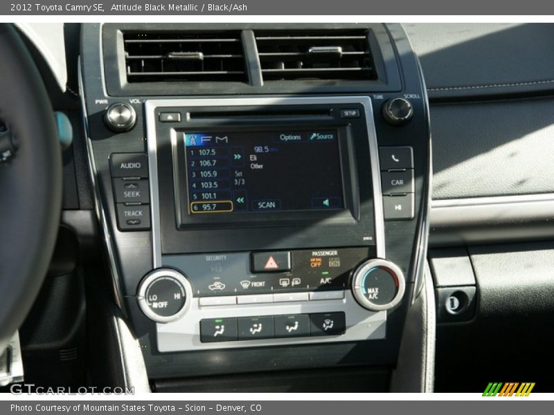 Attitude Black Metallic / Black/Ash 2012 Toyota Camry SE