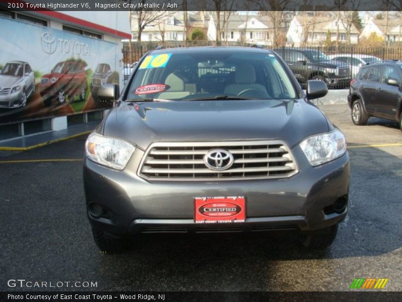 Magnetic Gray Metallic / Ash 2010 Toyota Highlander V6