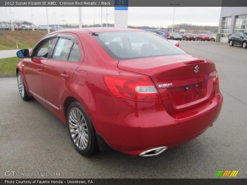 Crimson Red Metallic / Black 2012 Suzuki Kizashi SE AWD