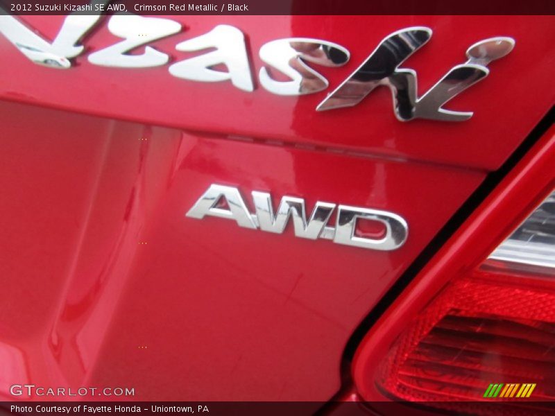 Crimson Red Metallic / Black 2012 Suzuki Kizashi SE AWD