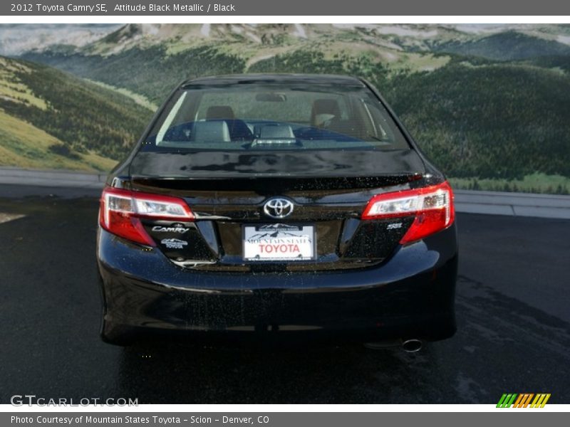 Attitude Black Metallic / Black 2012 Toyota Camry SE