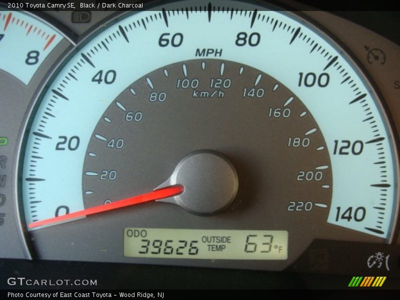 Black / Dark Charcoal 2010 Toyota Camry SE