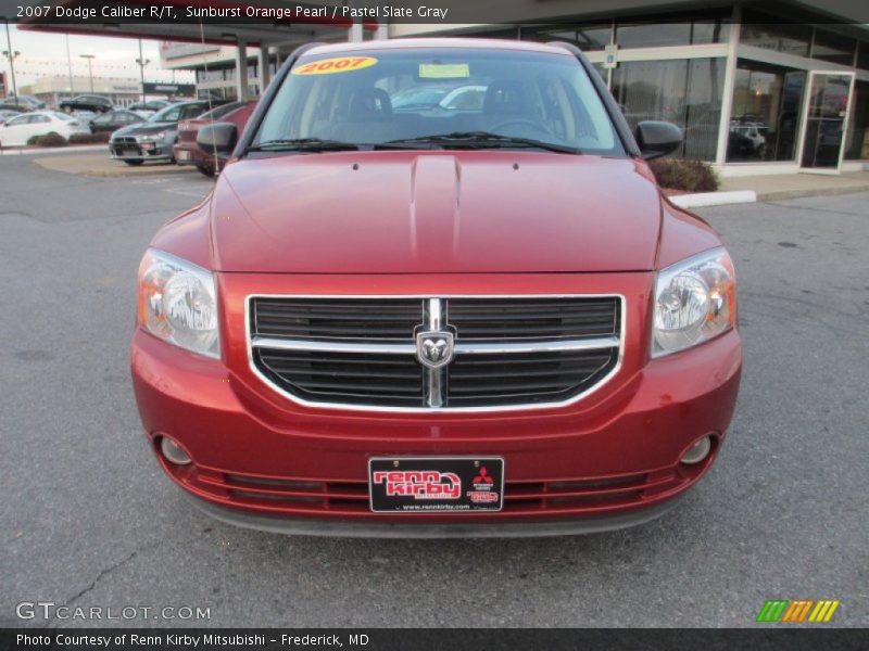 Sunburst Orange Pearl / Pastel Slate Gray 2007 Dodge Caliber R/T