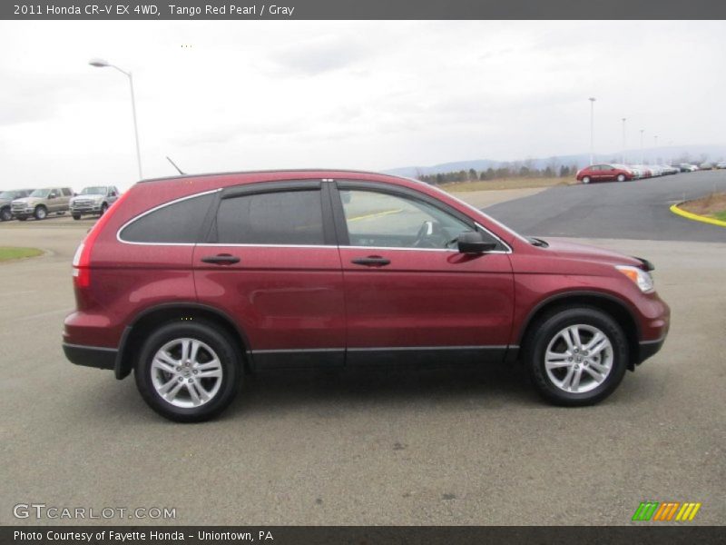 Tango Red Pearl / Gray 2011 Honda CR-V EX 4WD