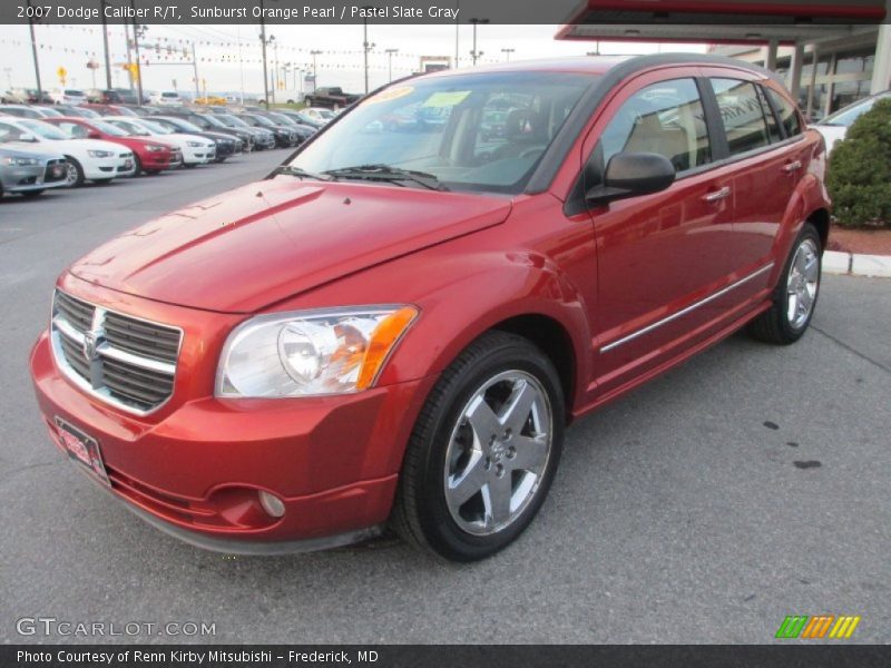 Sunburst Orange Pearl / Pastel Slate Gray 2007 Dodge Caliber R/T