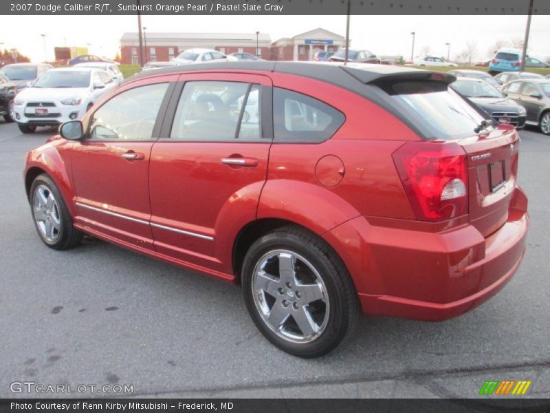 Sunburst Orange Pearl / Pastel Slate Gray 2007 Dodge Caliber R/T