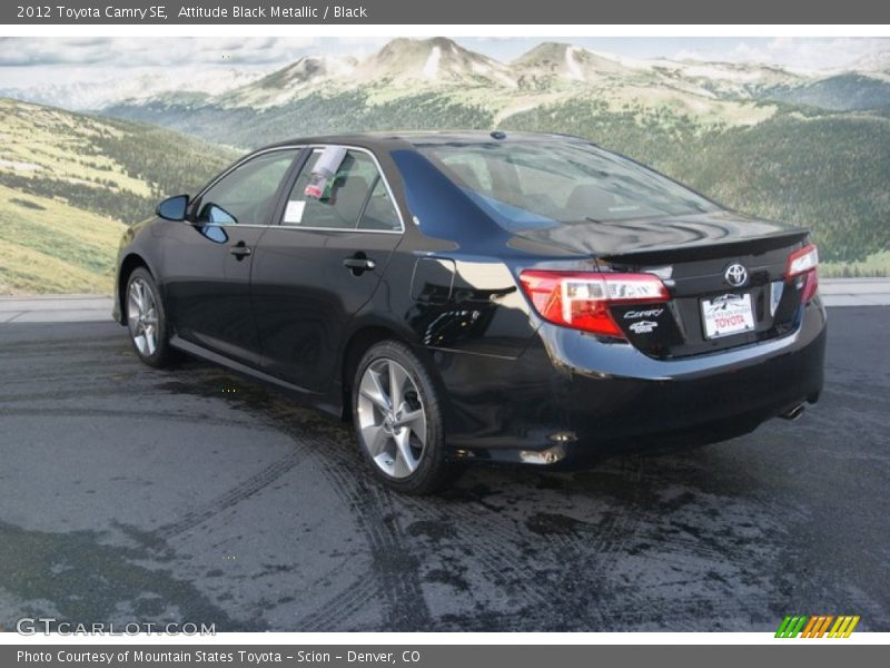 Attitude Black Metallic / Black 2012 Toyota Camry SE