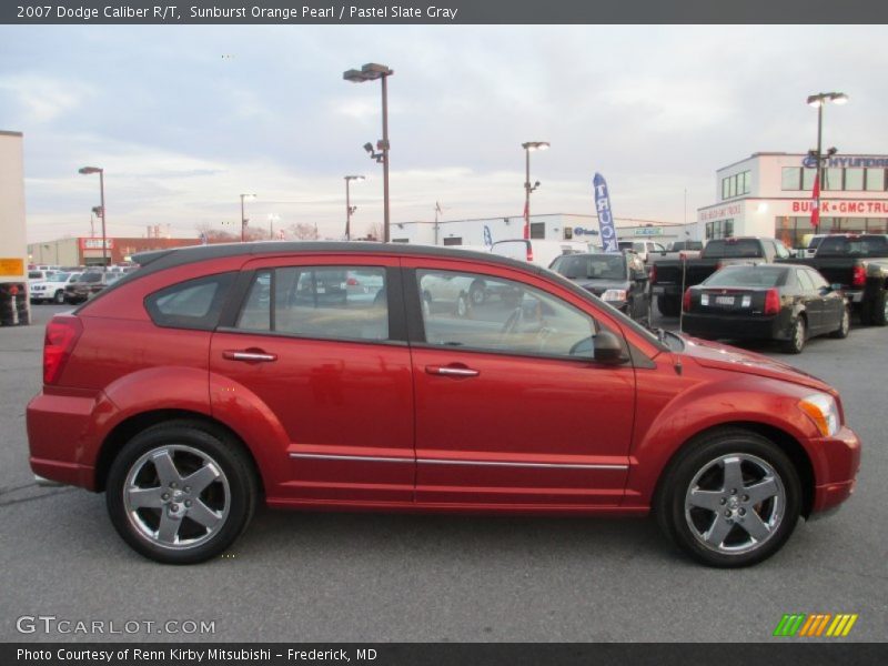 Sunburst Orange Pearl / Pastel Slate Gray 2007 Dodge Caliber R/T