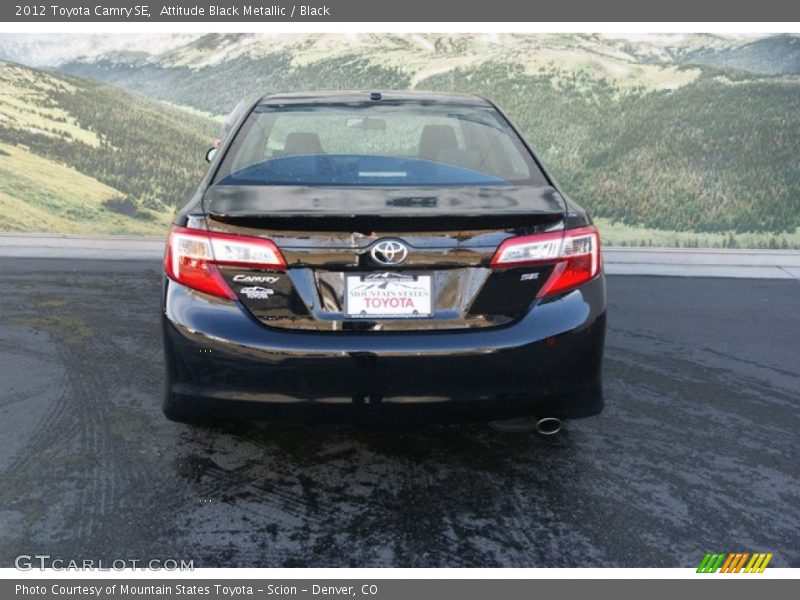 Attitude Black Metallic / Black 2012 Toyota Camry SE