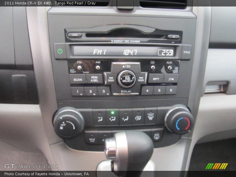 Tango Red Pearl / Gray 2011 Honda CR-V EX 4WD