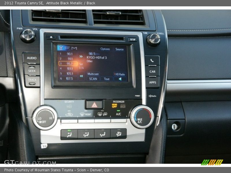 Attitude Black Metallic / Black 2012 Toyota Camry SE