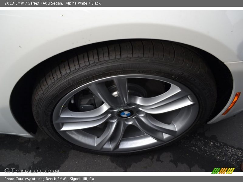 Alpine White / Black 2013 BMW 7 Series 740Li Sedan