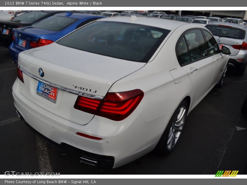 Alpine White / Black 2013 BMW 7 Series 740Li Sedan