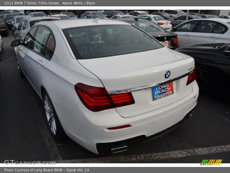 Alpine White / Black 2013 BMW 7 Series 740Li Sedan