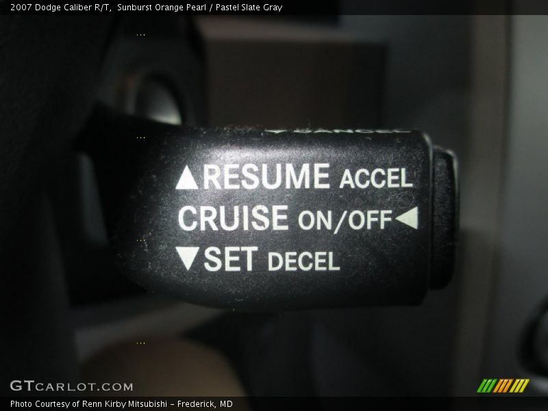Sunburst Orange Pearl / Pastel Slate Gray 2007 Dodge Caliber R/T