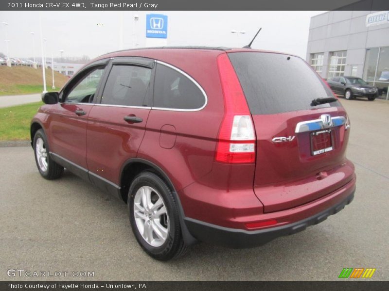 Tango Red Pearl / Gray 2011 Honda CR-V EX 4WD