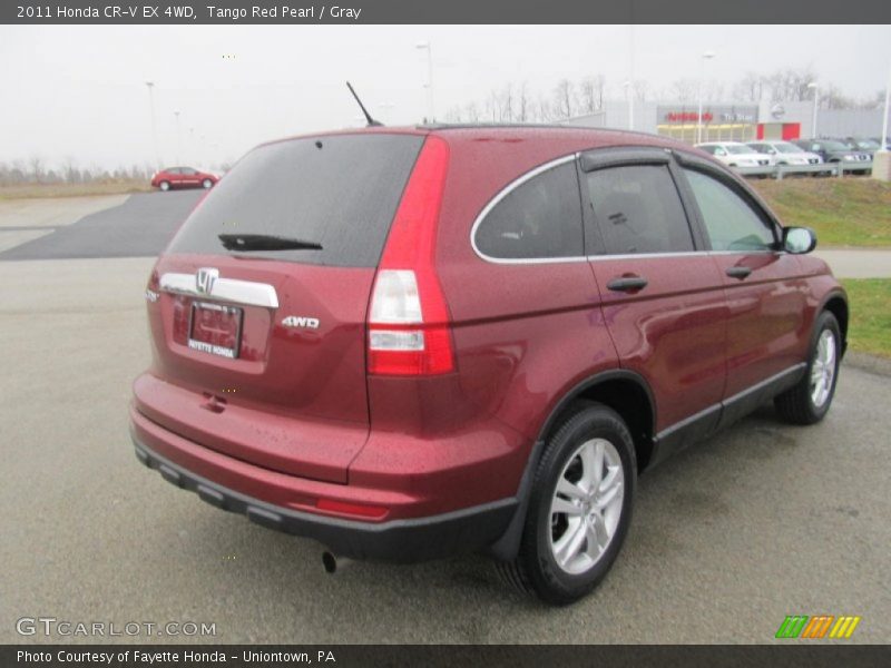 Tango Red Pearl / Gray 2011 Honda CR-V EX 4WD