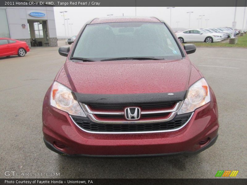 Tango Red Pearl / Gray 2011 Honda CR-V EX 4WD