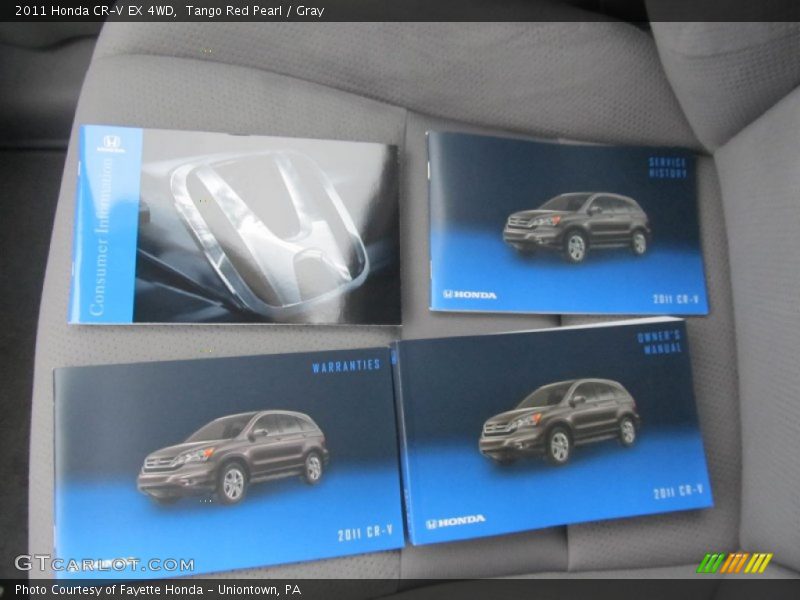 Tango Red Pearl / Gray 2011 Honda CR-V EX 4WD
