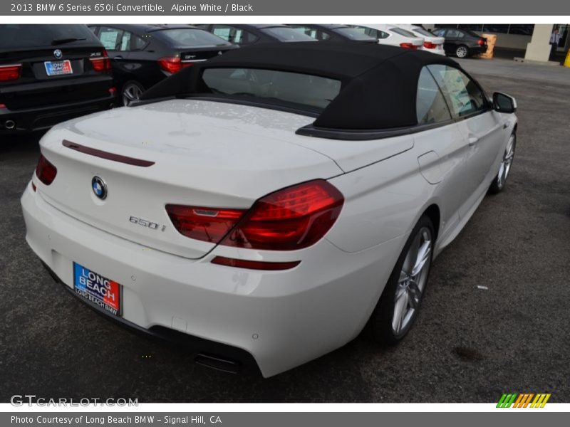 Alpine White / Black 2013 BMW 6 Series 650i Convertible
