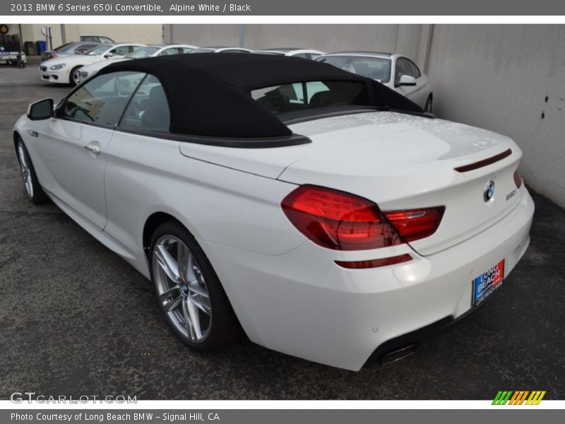 Alpine White / Black 2013 BMW 6 Series 650i Convertible