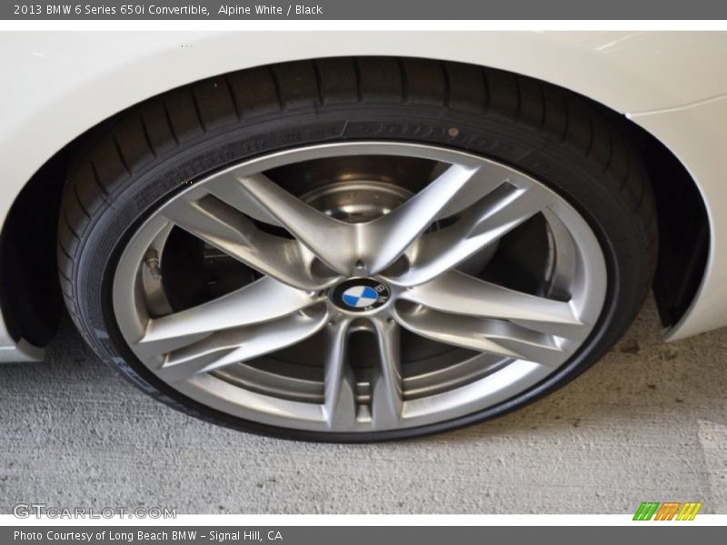 Alpine White / Black 2013 BMW 6 Series 650i Convertible