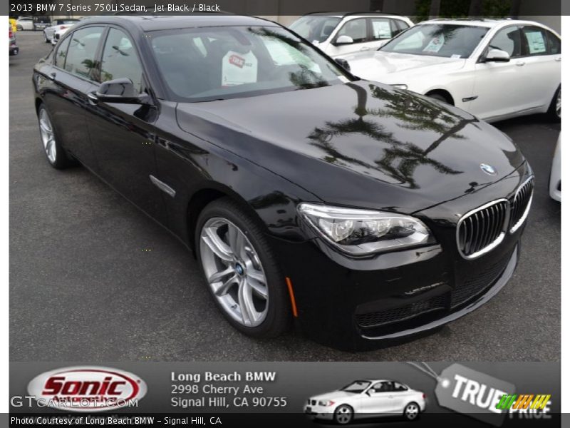Jet Black / Black 2013 BMW 7 Series 750Li Sedan