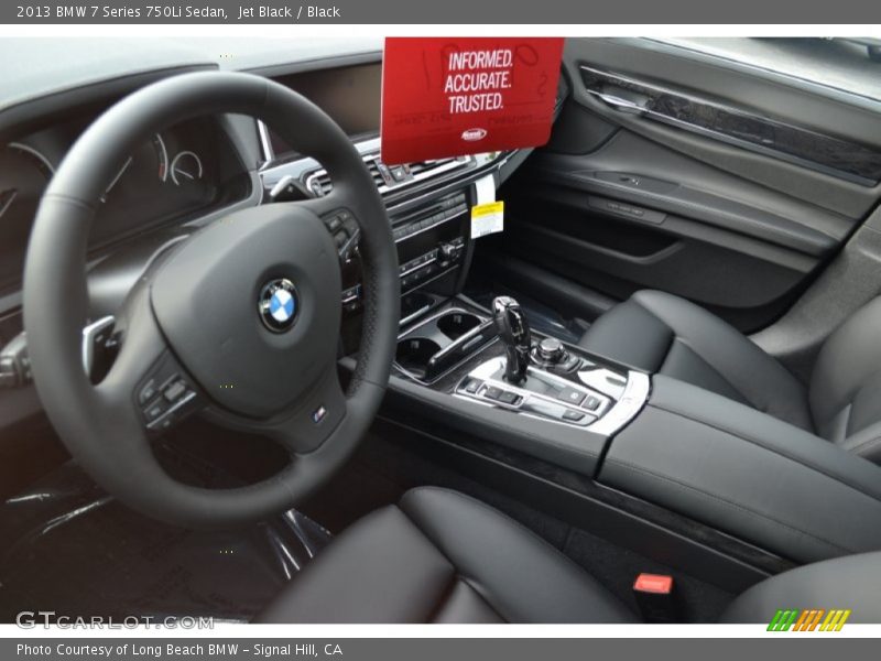 Jet Black / Black 2013 BMW 7 Series 750Li Sedan