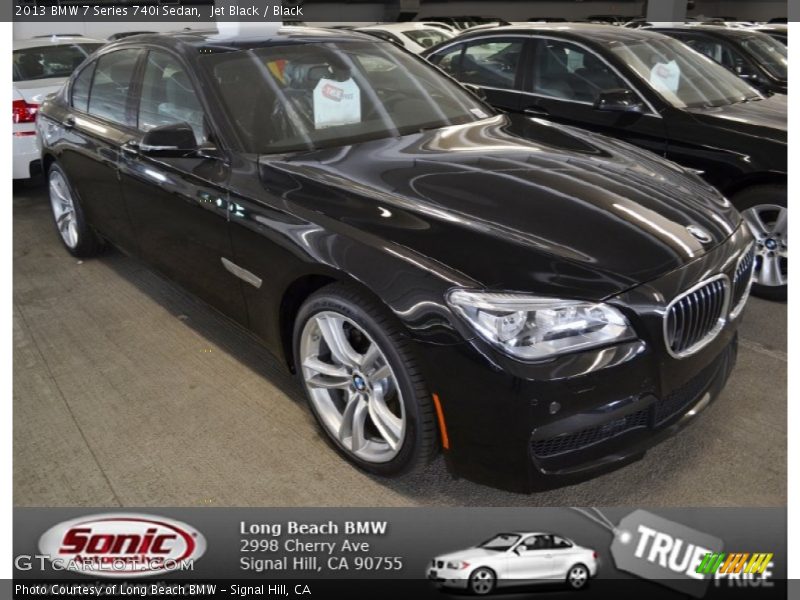 Jet Black / Black 2013 BMW 7 Series 740i Sedan