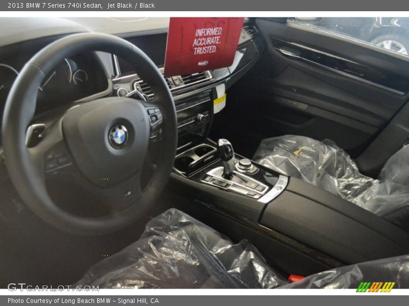 Jet Black / Black 2013 BMW 7 Series 740i Sedan