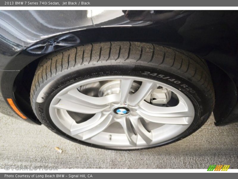 Jet Black / Black 2013 BMW 7 Series 740i Sedan
