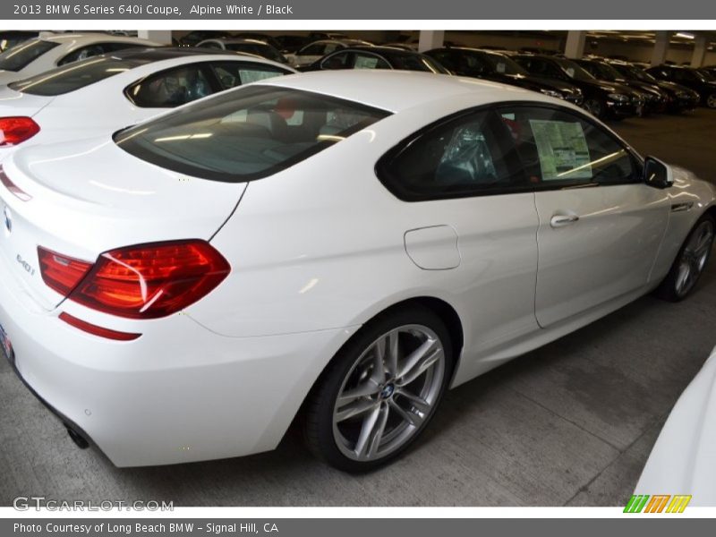 Alpine White / Black 2013 BMW 6 Series 640i Coupe