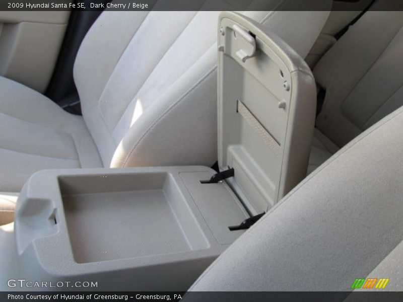 Dark Cherry / Beige 2009 Hyundai Santa Fe SE