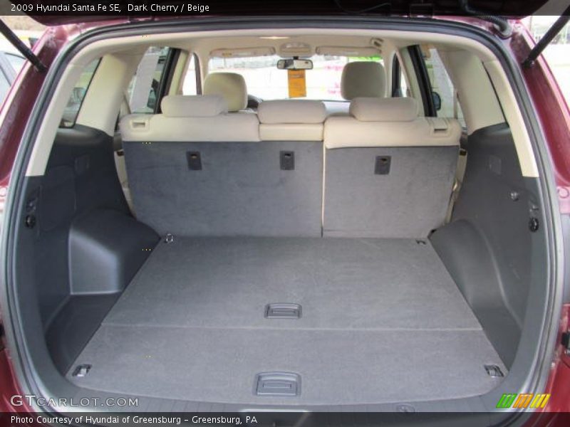 Dark Cherry / Beige 2009 Hyundai Santa Fe SE