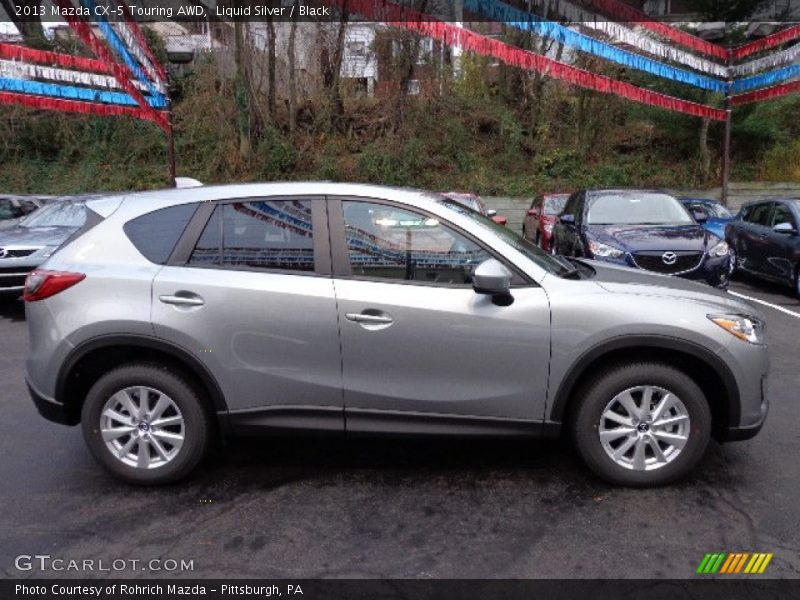 Liquid Silver / Black 2013 Mazda CX-5 Touring AWD