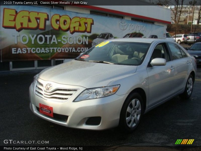 Classic Silver Metallic / Ash Gray 2010 Toyota Camry LE