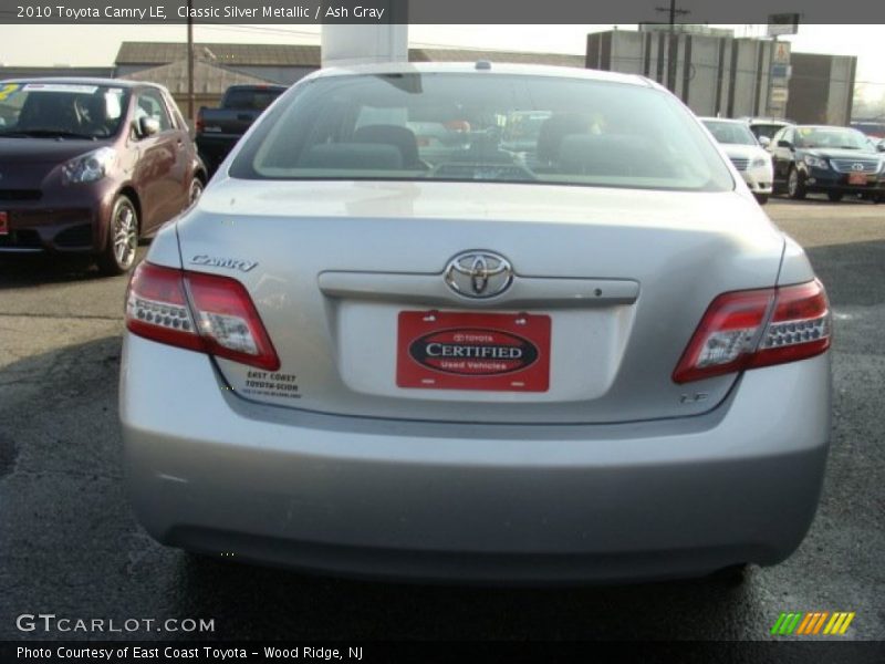 Classic Silver Metallic / Ash Gray 2010 Toyota Camry LE