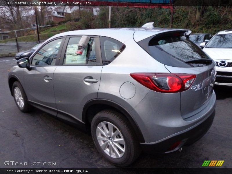 Liquid Silver / Black 2013 Mazda CX-5 Sport AWD