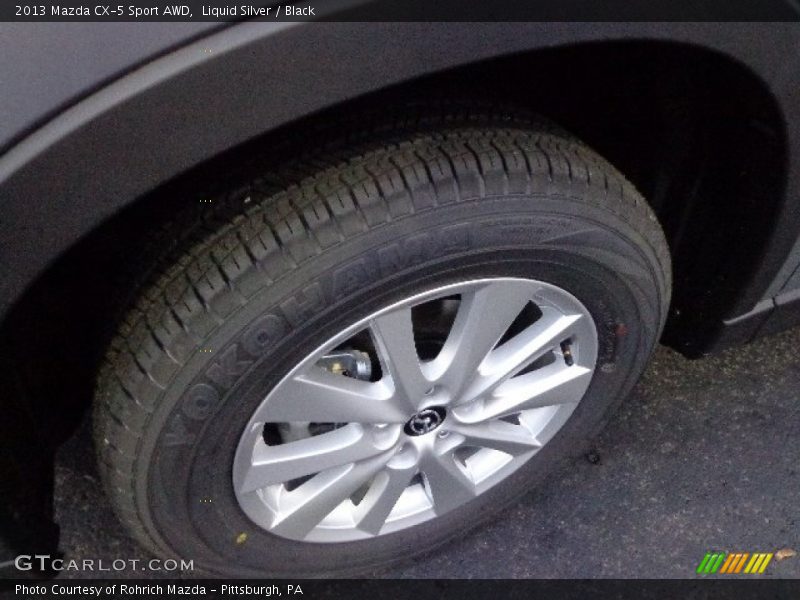 Liquid Silver / Black 2013 Mazda CX-5 Sport AWD
