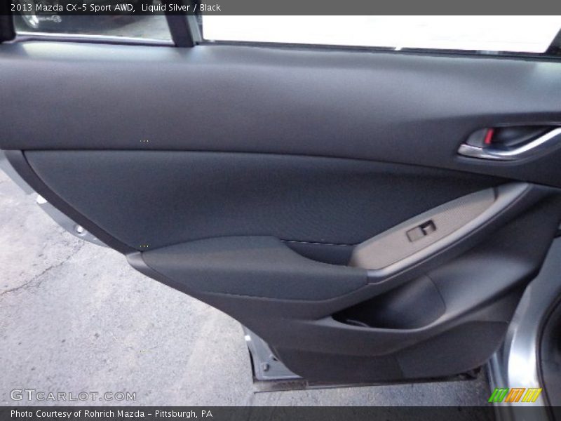 Liquid Silver / Black 2013 Mazda CX-5 Sport AWD